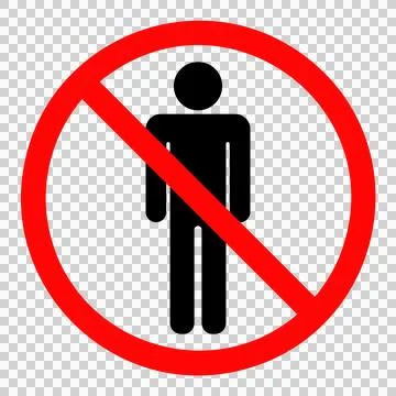 Simple sign of keep out Stock Illustration