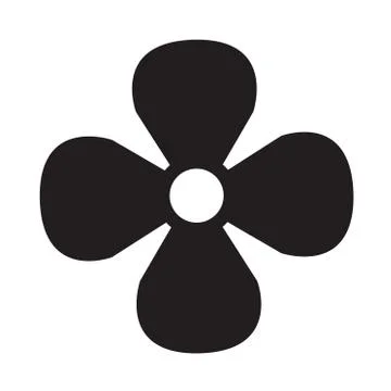 Simple silhouettes of flower Stock Illustration