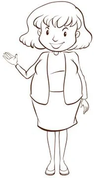 A simple sketch of a teacher Stock Illustration