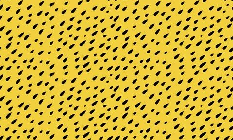 Simple small dashes on yellow background. Seamless vector pattern 库存插图