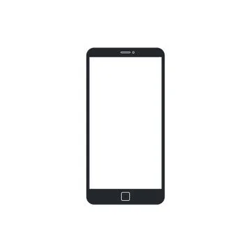 Simple smart phone template Illustrazione stock