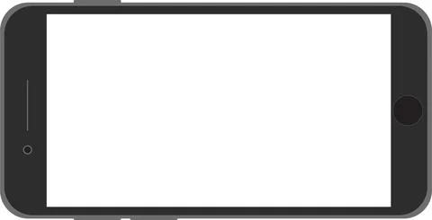 Simple Smartphone Horizontal Illustration Stock Illustration