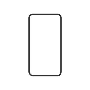 Simple smartphone vector icon Stock Illustration