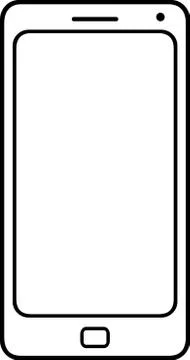 Simple smartphone, vector, for infographic, fully scalable Stock Illustration