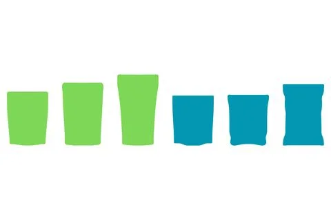 Simple snack illustration design set Stock Illustration