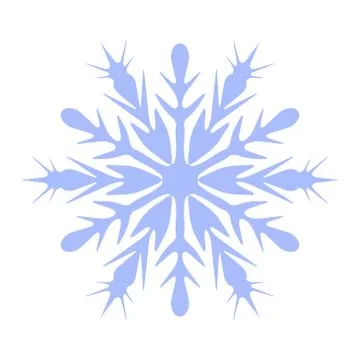 Simple Snowflake Element Illustrazione stock