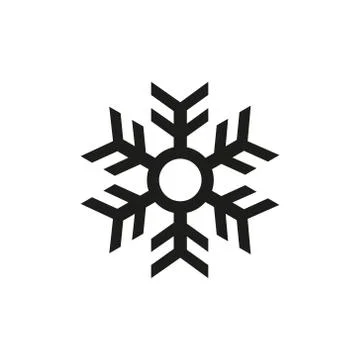  simple snowflake outline icon Stock-Illustration