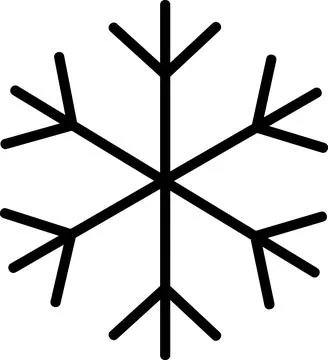 Simple snowflake winter holiday line icon 스톡 일러스트