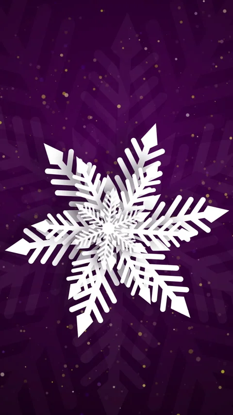 Simple snowflakes animation. Snowfall speck freeze elements. 動画素材 290120808