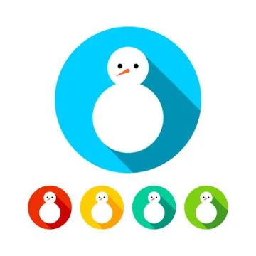 Simple Snowman Stock Illustration