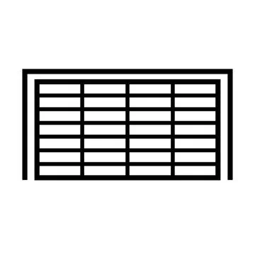 Simple soccer goal icon. Vector. Stock Illustration