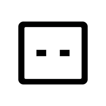 Simple socket icon. An outlet socket. Vector. 스톡 일러스트
