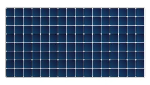 Simple Solar Panel Isolated On White イラスト素材