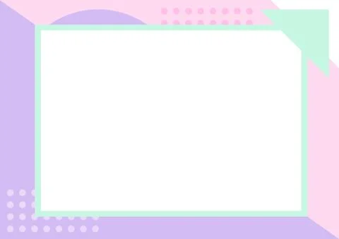 Simple solid and pastel color geometric pattern background Illustrazione stock