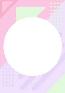 Simple solid and pastel color geometric pattern background Illustrazione stock