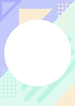 Simple solid and pastel color geometric pattern background Stock Illustration