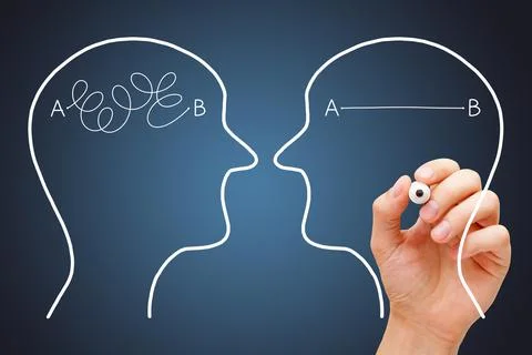 Simple Solution Or Shortcut From Point A to Point B Foto stock