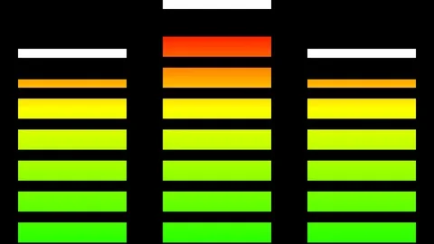 Simple sound level with alpha Video stock 95100345