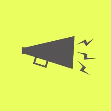Simple Speaker Loud Icon Stock Illustration