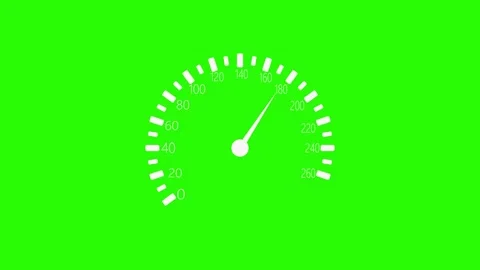Simple Speedometer Animation with Needle Movement, Speedometer and Tachomet.. 動画素材 309888035