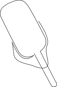 Simple spoon resting on a table Vector Stock Illustration