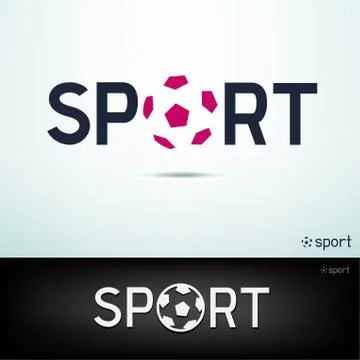 Simple sport text Stock Illustration