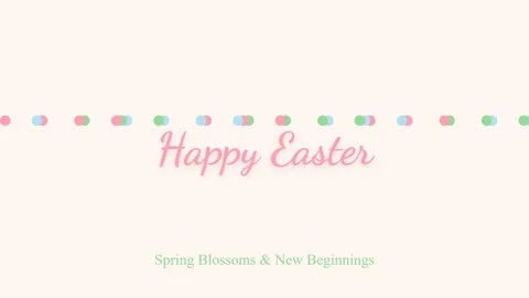 Simple Spring Easter Greetings Greeting Card Design Vector Stock Footage 336889621