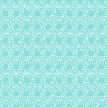 Simple spring floral vector background with circular leaf motif Stock Illustration