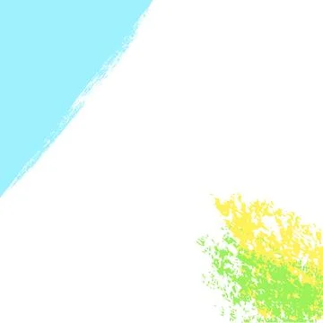 Simple square background scribble abstract crayon blue green yellow crayon Stock Illustration