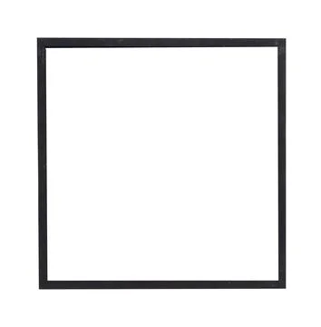 Simple square frame centered with clean empty interior. Minimal border surr.. Stock Photos