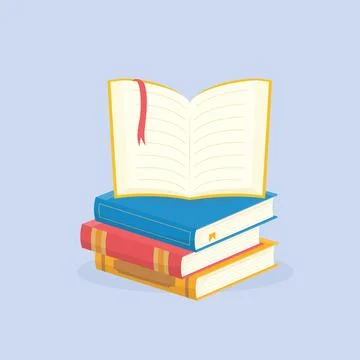 Simple stack books Illustrazione stock