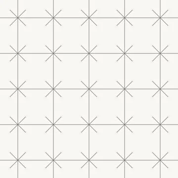 Simple star grid geometric pattern, seamless pattern in line design. star, grid Stock Illustration
