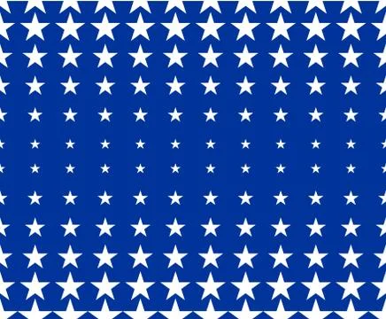 Simple star shape seamless pattern. Vector geometric starlight background. Illustrazione stock