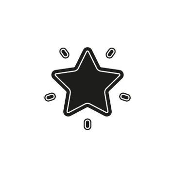 Simple Star Vector Icon Stock Illustration