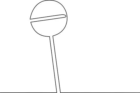 A simple stick figure standing with a horizontal line across the upper tors.. Illustrazione stock
