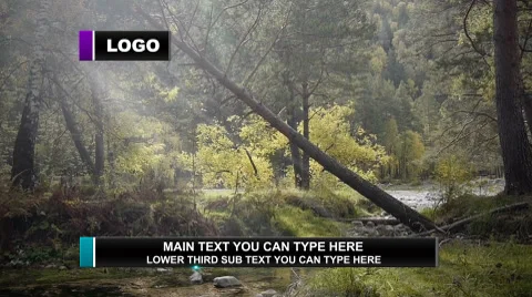 Simple Stripe Lower Third Pack 스톡 After Effects