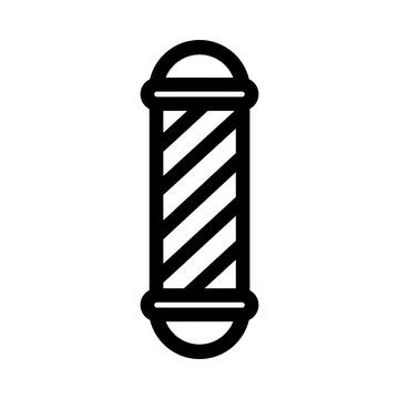 Simple striped candy icon for sweet treat or confectionery design Illustrazione stock