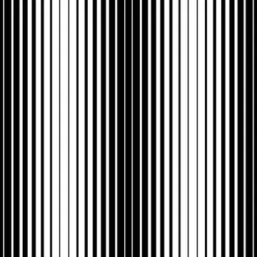 Simple striped pattern, black and white, vertical Stock Illustration