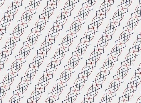 Simple stroke-built repeat texture in starlight white, plasma burn, core red, bl Stock Illustration