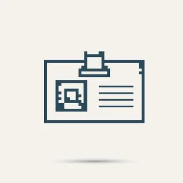 Simple stylish pixel icon cards. Vector design Stock-Illustration