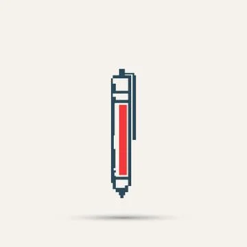 Simple stylish pixel icon handle. Vector design Stock Illustration