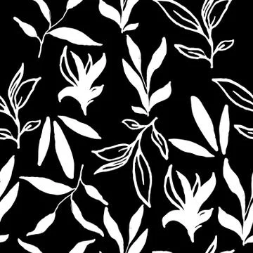Simple stylish seamless hand-made pattern Stock Illustration