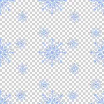 Simple, stylized seamless pattern with snowflake. Winter watercolor illustration Illustrazione stock