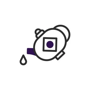 Simple stylized teapot vector illustration suitable for diverse design uses.. Stock Illustration