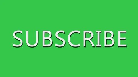 Simple Subscribe text animation, animated motion graphics text intro animatio 스톡 일러스트