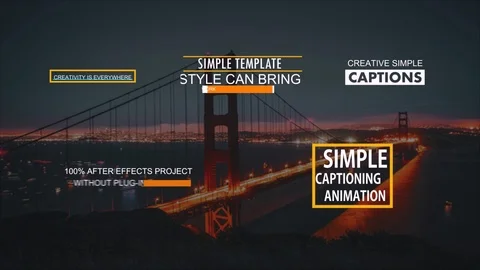 Simple Subtitles  After Effects	Stock