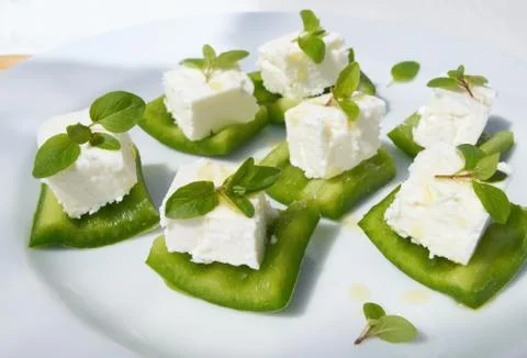 Simple summer appetizer Stock Photos