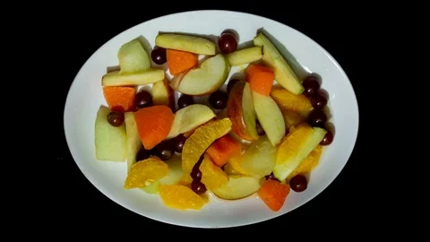 Simple summer salad 1 Stock Footage 113274795