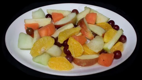 Simple summer salad 2 Stock Footage 113274831