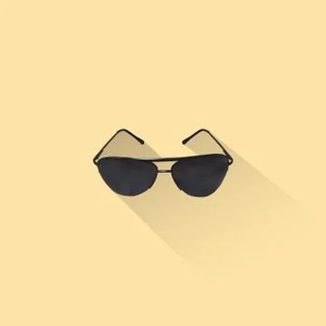 Simple Sunglasses Icon Stock Illustration
